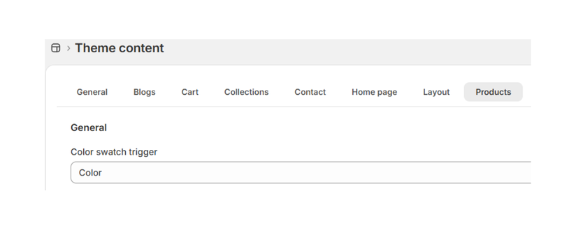 color swatch trigger in the language editor