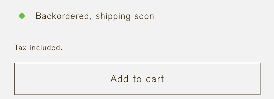 backordered inventory status