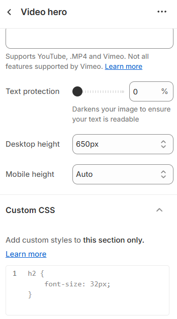 custom css section on sections.png