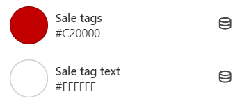 How can I change the product label color.png