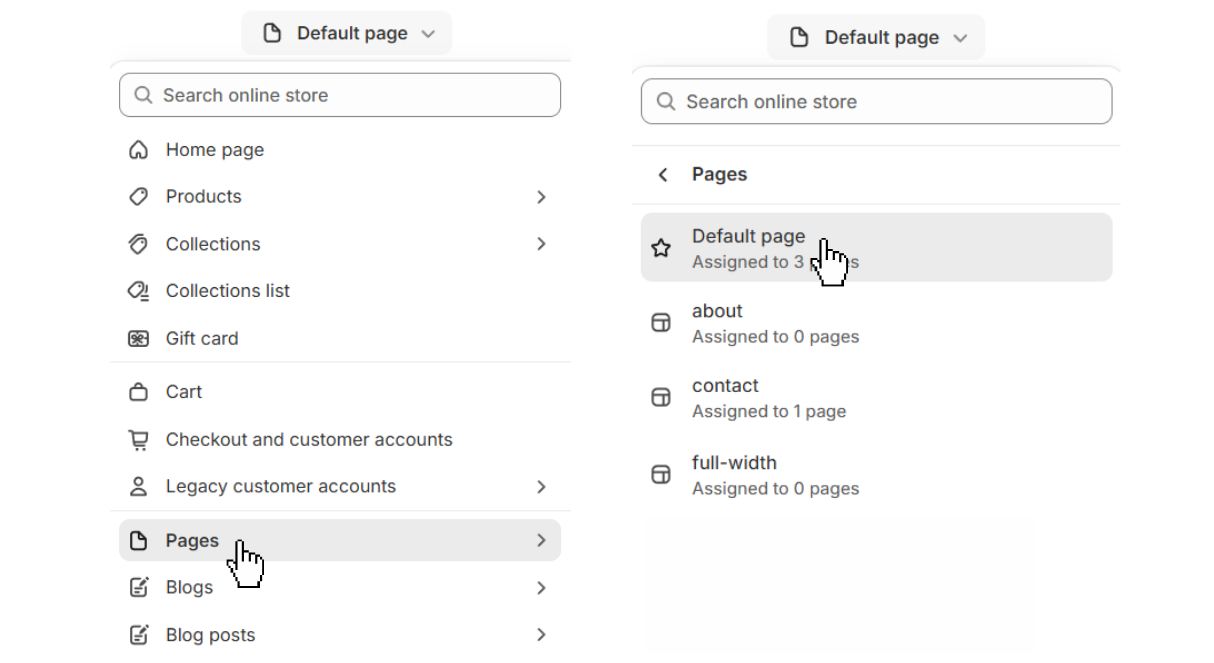 selecting the page template.png